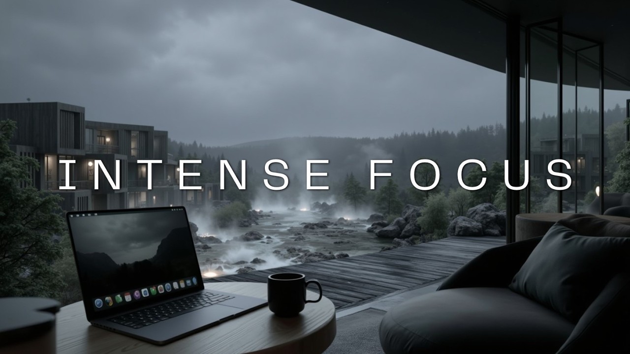 Deep work music ~ Dark academia ambient for intense focus music & Productivity beats 90 min