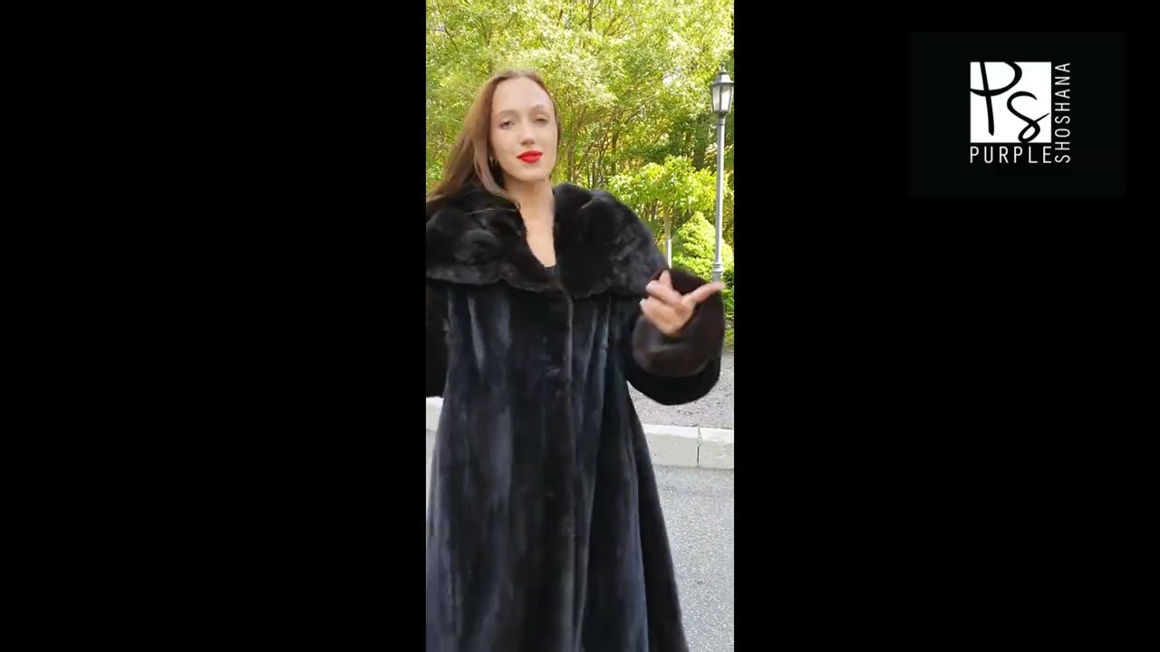 Heavenly Ascent | A Black Mink Coat Made to Haunt the Room