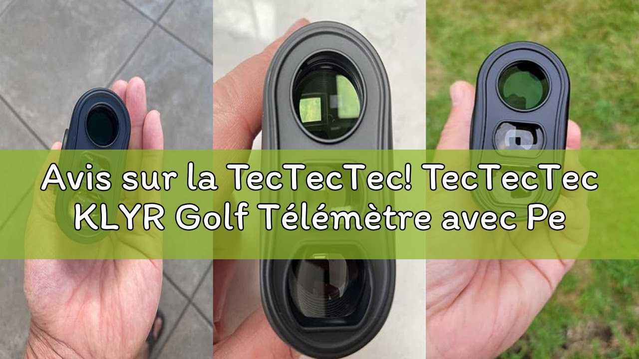Avis sur la TecTecTec! TecTecTec KLYR Golf Télémètre avec Pente Slope, Clip Ceinture, Support aimant