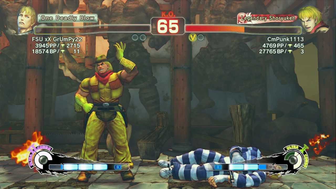 FSU xX GrUmPy22 (Cody) VS CmPunk1113 (Ken) Super Street Fighter IV Arcade Edition 2012 *1080p* HD