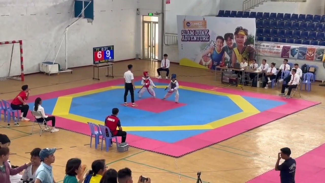 🥇Nguyễn Gia Khang 32kg nam. Taekwondo Hồng Đức. Giải Taekwondo Trẻ Tphcm Năm 2024