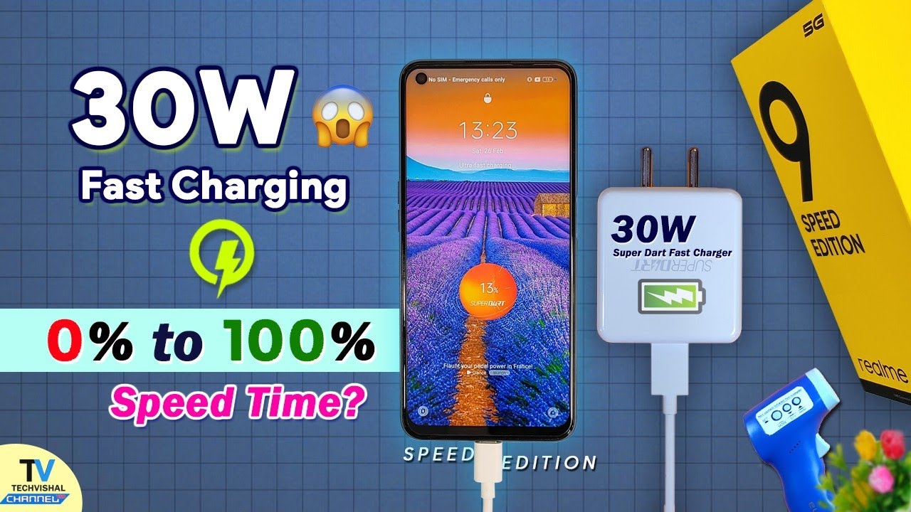 Realme 9 SE 5g Battery Charging Test | Realme 9 SE Battery Test (0-100%) Time | 30W कितना Fast है⚡