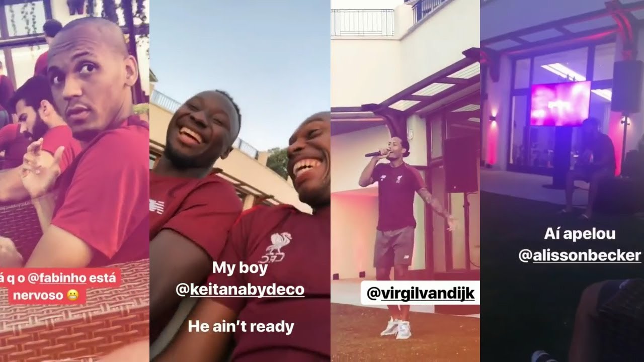 Liverpool Players Initiation Ft. Van Dijk, Naby, Fabinho, Shaqiri & Alisson