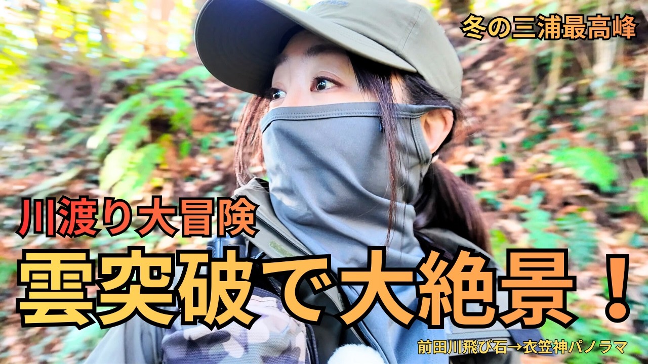 【神奈川穴場】前田川飛び石渡りで三浦最高峰へ…雲突破の大逆転絶景！ #大楠山