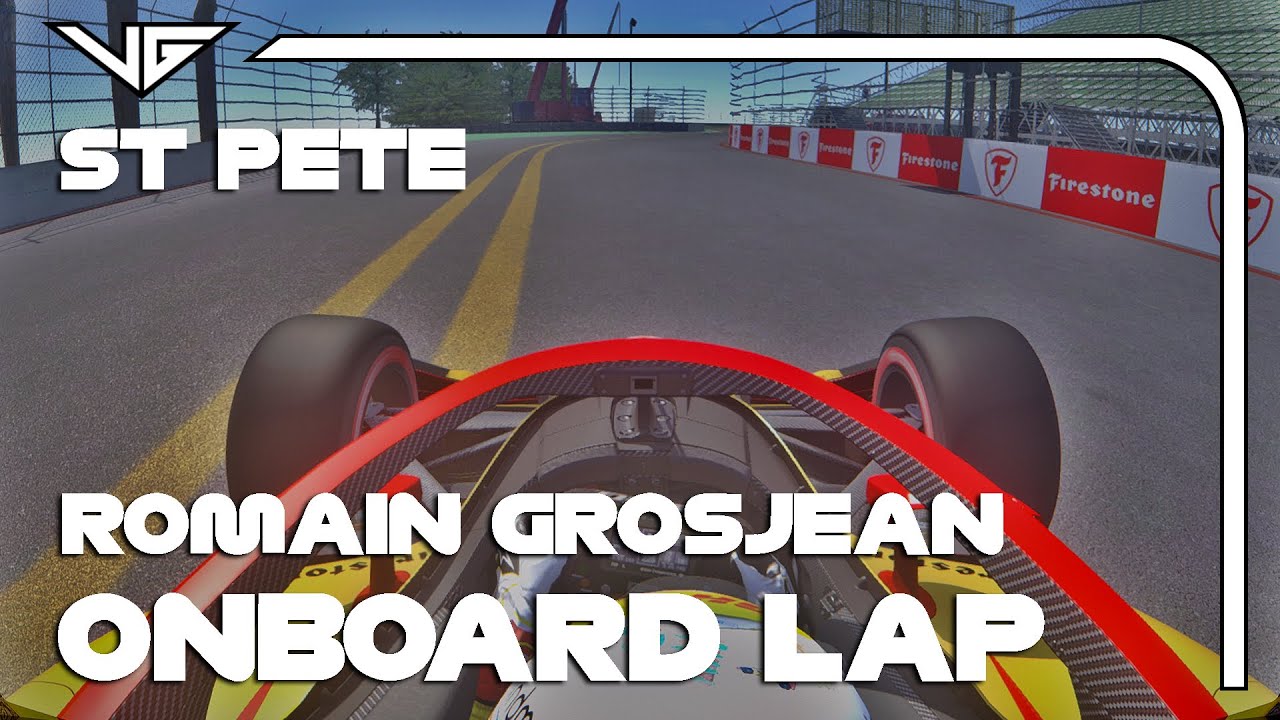 ROMAIN GROSJEAN ST PETE INDYCAR 2023 ONBOARD LAP | ASSETTO CORSA | (Links in description) | [FREE]