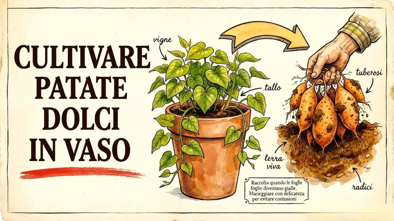 Il segreto della patata dolce per tuberi enormi