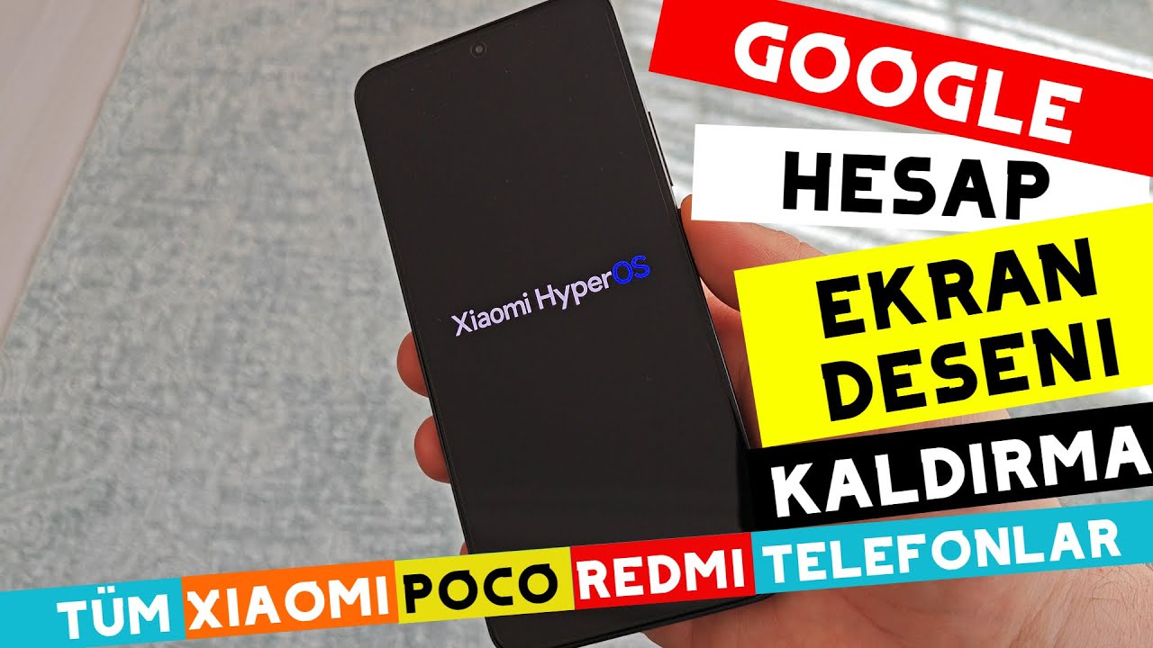 HyperOS ve Miui 14 Xiaomi Google Hesap Kaldırma Frp Bypass ve Ekran Kilidi Kırma Ücretsiz Yöntem