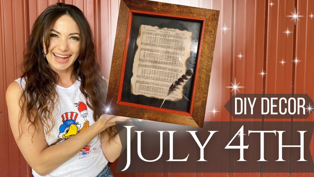 July 4th Craft Tutorials | High End Cheap & Easy DIY Primitive Americana