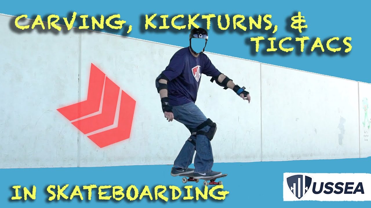 How to Skateboard for Beginners Series 6/6 - Tic Tac, Kickturn, and CARVE