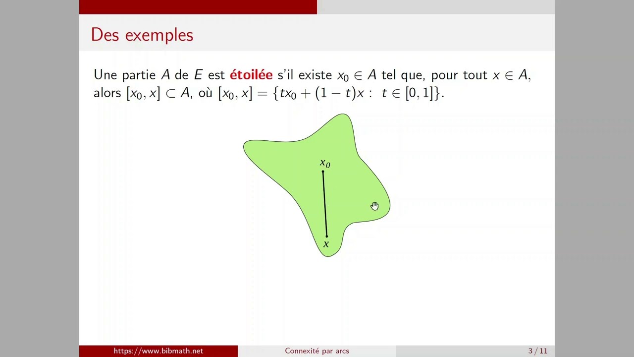 Cours sur la connexité par arcs