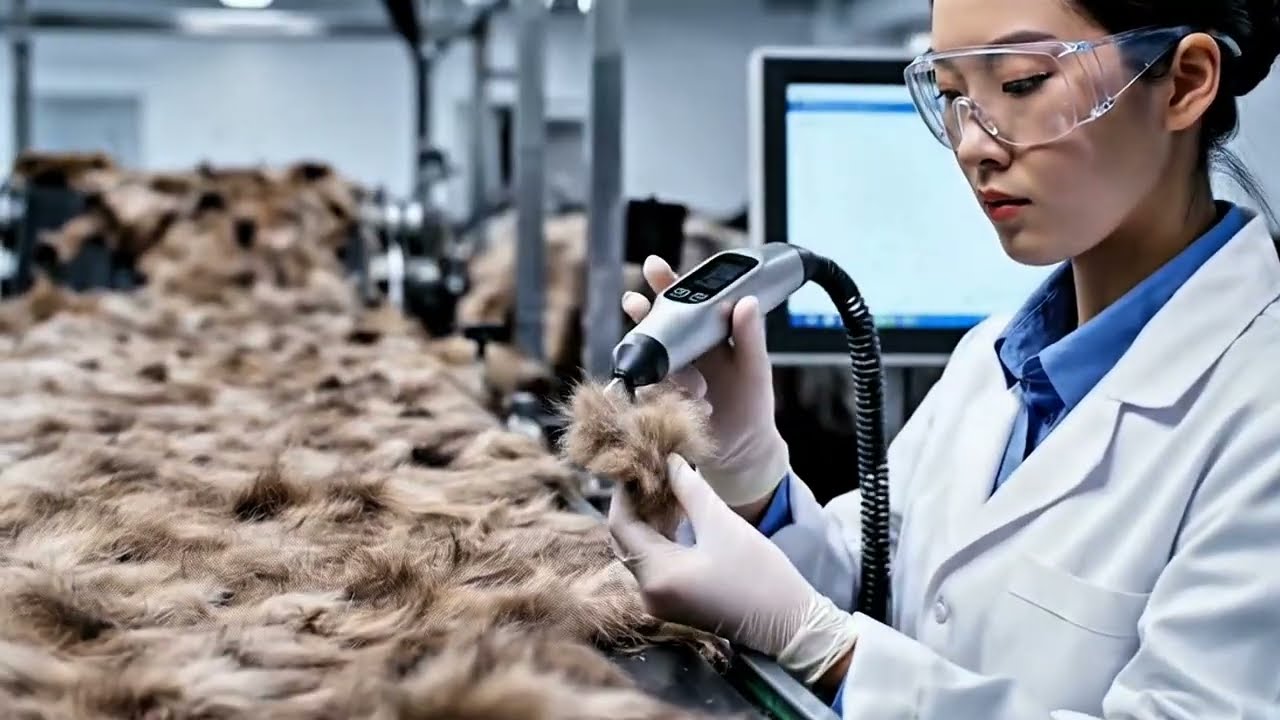 Inside a Modern Rabbit Fur Factory How Luxury Hats are Made From Rabbit Fur - From Raw Rabbit Fur!