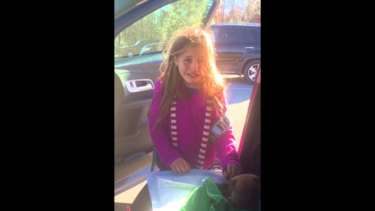 Little Girl Cries Over Adorable Puppy She Got for Christmas