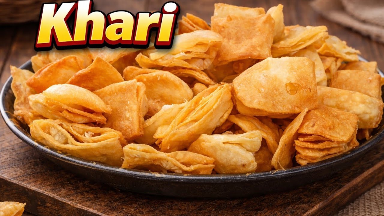 बाजार जैसी कुरकुरी खारी घर पर | Crispy Khari Recipe | Tea Time Special Snack