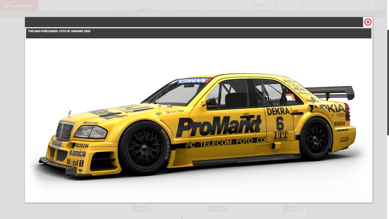 Raceroom MERCEDES DTM 1995 Ranked