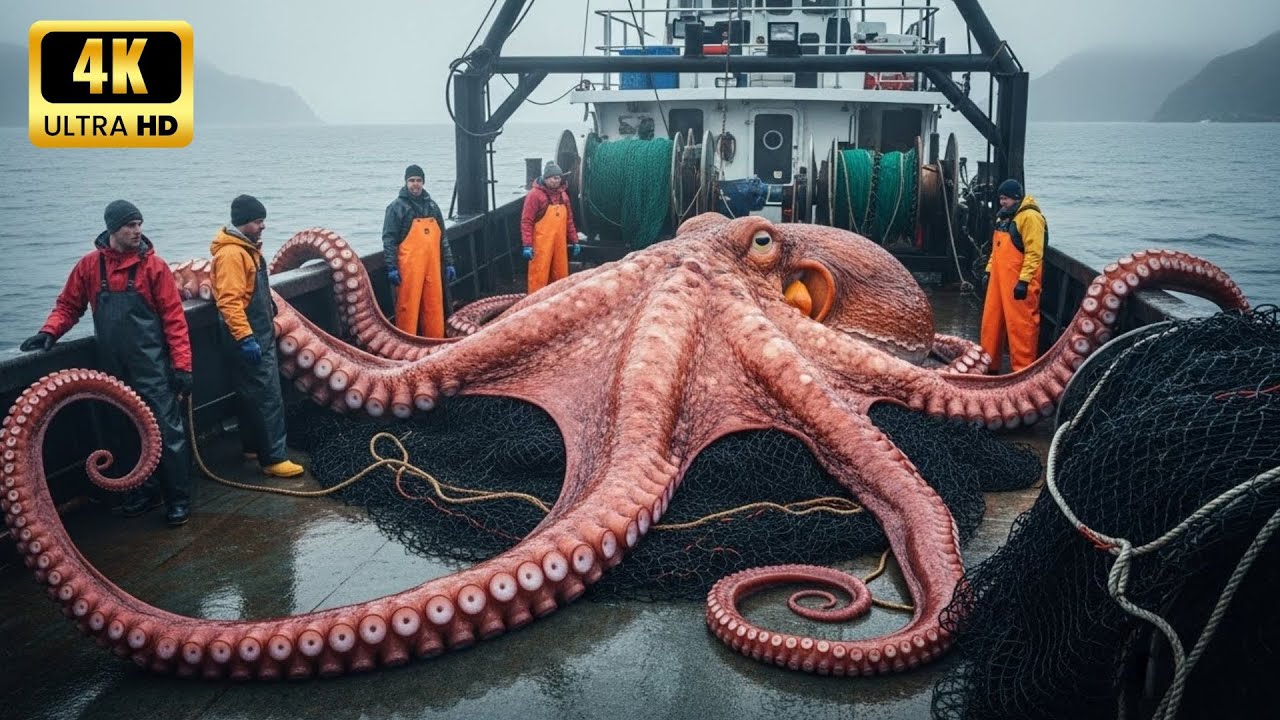 How Fishermen Earn $7 Million Catching Giant Octopus – Deep Sea Pot Fishing Documentary