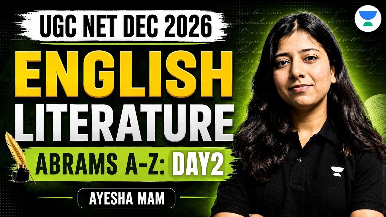 UGC NET English Literature Dec 2026 | Complete Abrams A-Z: Day 2 | UGC NET English By Ayesha Mam