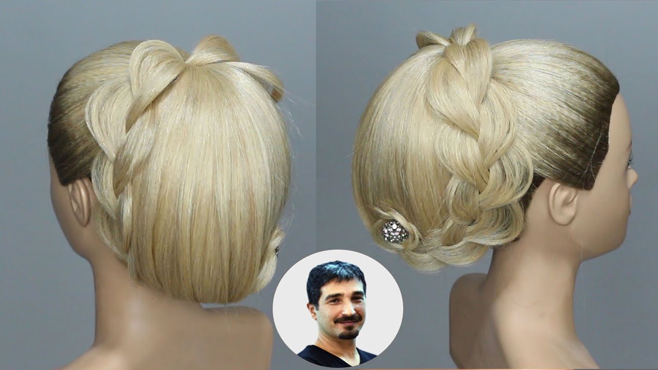 KOLAY ÖRGÜLÜ TOPUZ SAÇ MODELLERİ NASIL YAPILIR, GELİN SAÇI