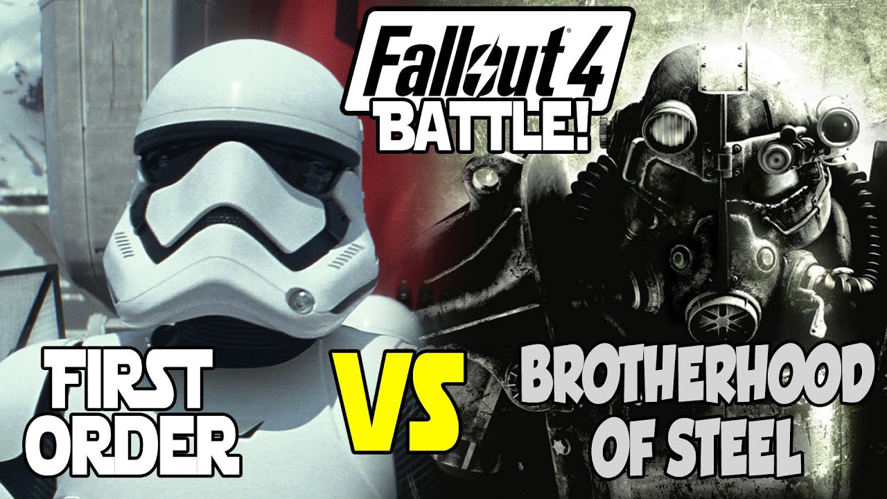 Fallout 4 Battle - First Order StormTroopers vs Brotherhood of Steel