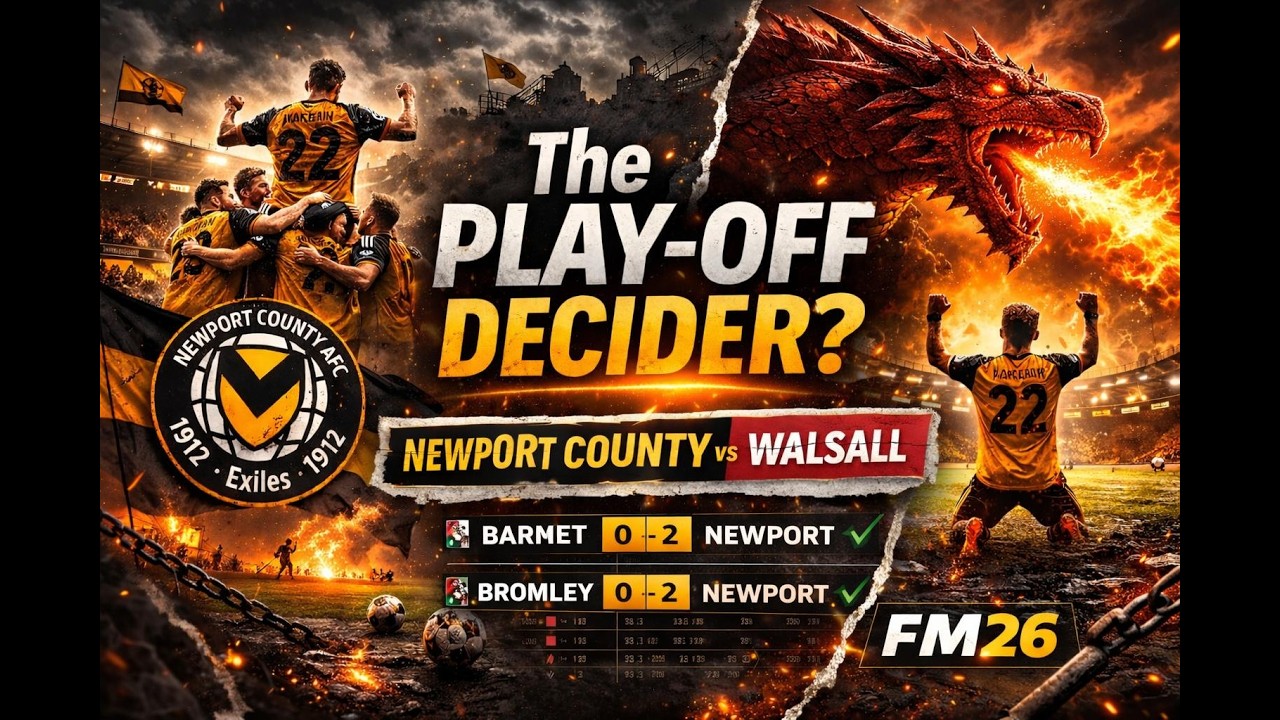 The Play-Off Decider? | Newport County vs Walsall | Newport County | FM26