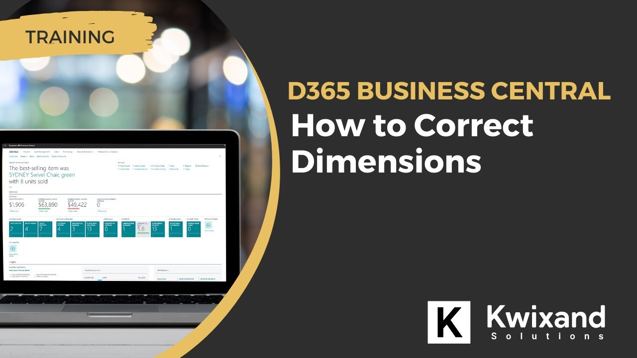 How to Correct Dimensions | Microsoft Dynamics 365 Business Central