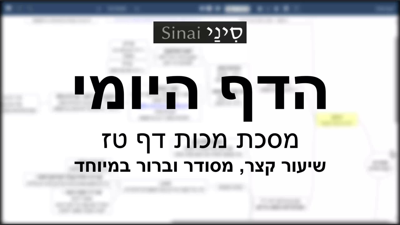 דף יומי מסכת מכות דף טז - שיעור קצר וברור במיוחד בליווי תרשים