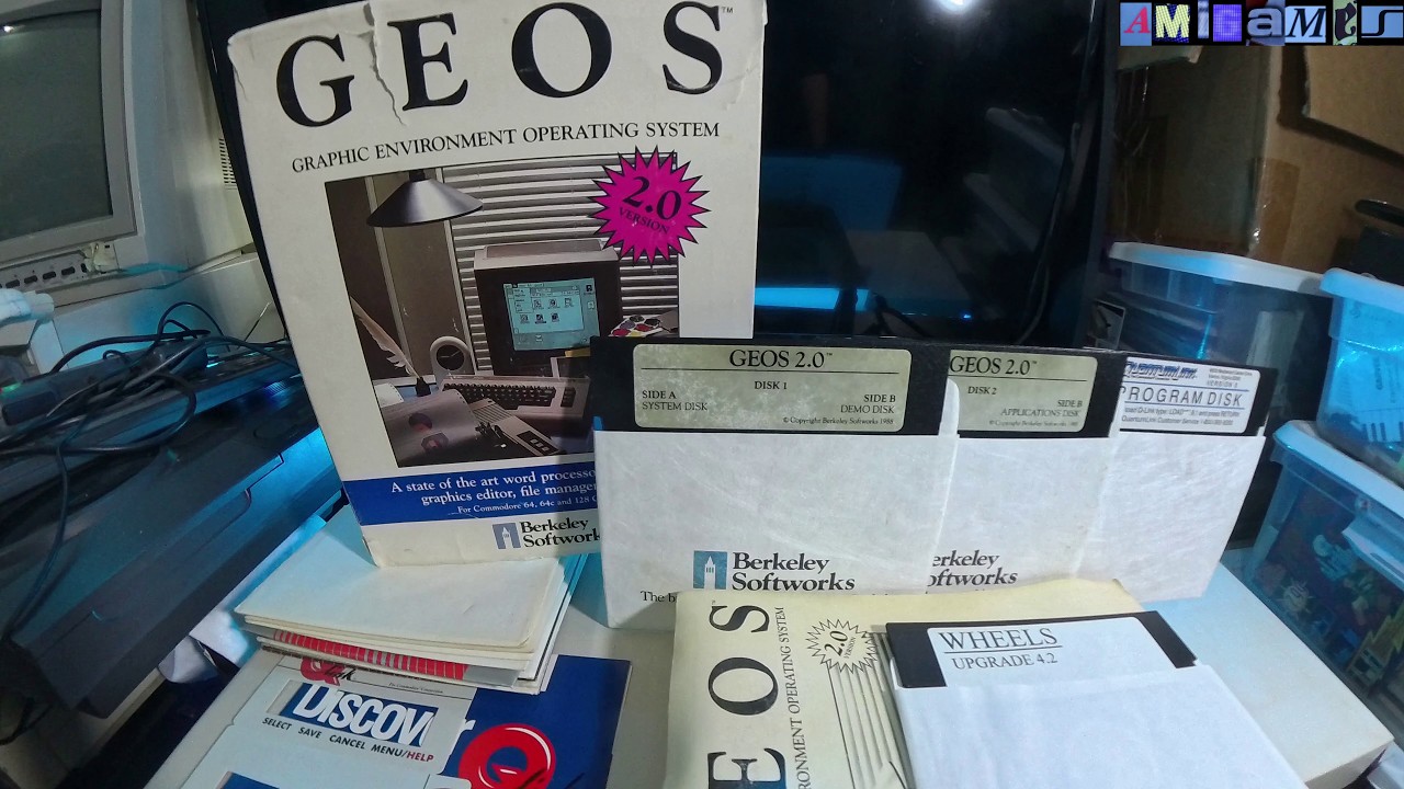 Geos 2.0 C64 OS Unboxing Commodore