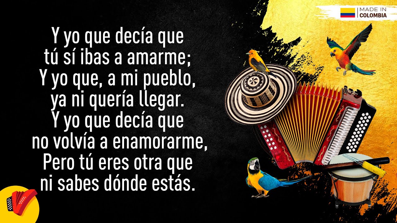 Dime Qui&eacute;n, Binomio De Oro De Am&eacute;rica, Video Letra - Sentir Vallenato