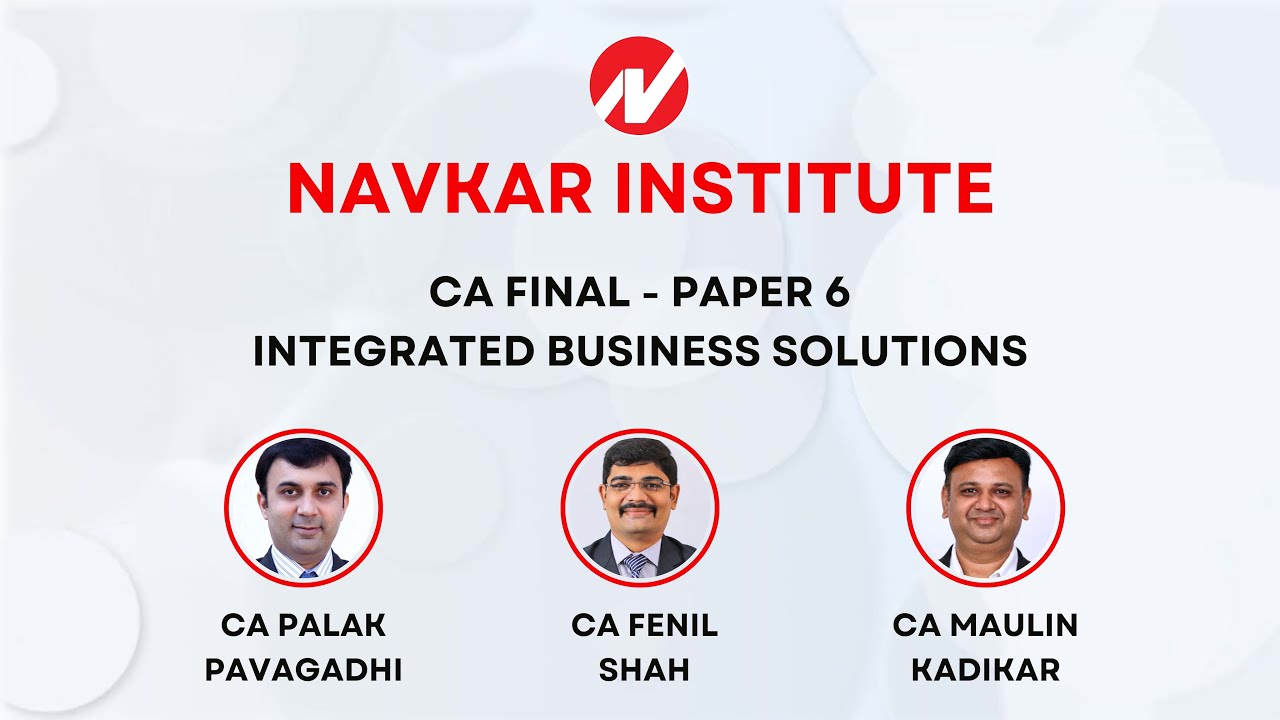 CA Final Paper 6 Integrated Business Solutions Case Study -1