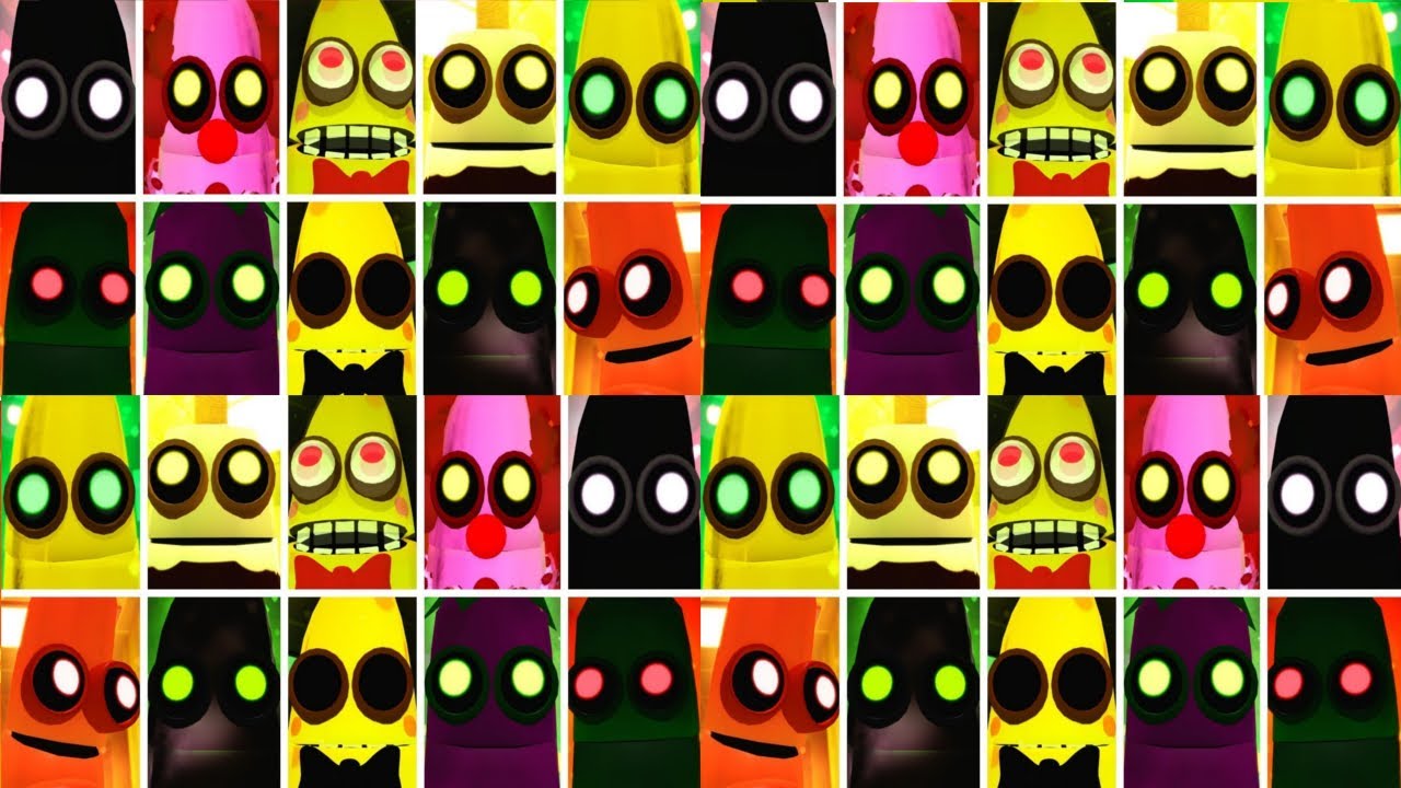 ROBLOX Banana Eats • ALL CHARACTERS & ALL JUMPSCARES