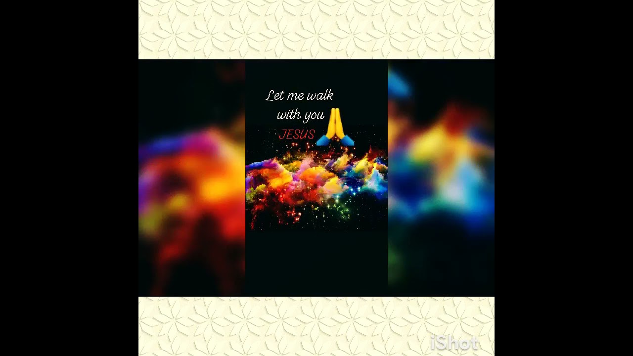 Let me walk with you Jesus