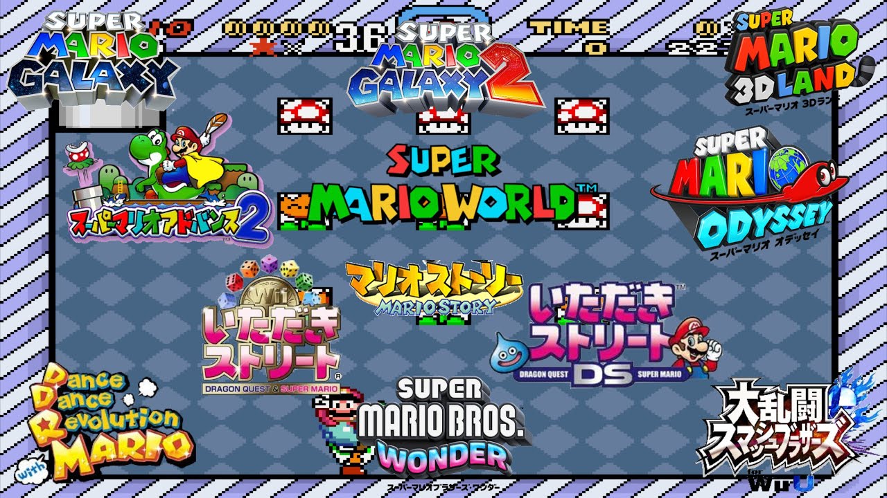 スーパーマリオワールド: ボーナスゲーム 同時再生(SMW: Bonus Game Theme Mashup)