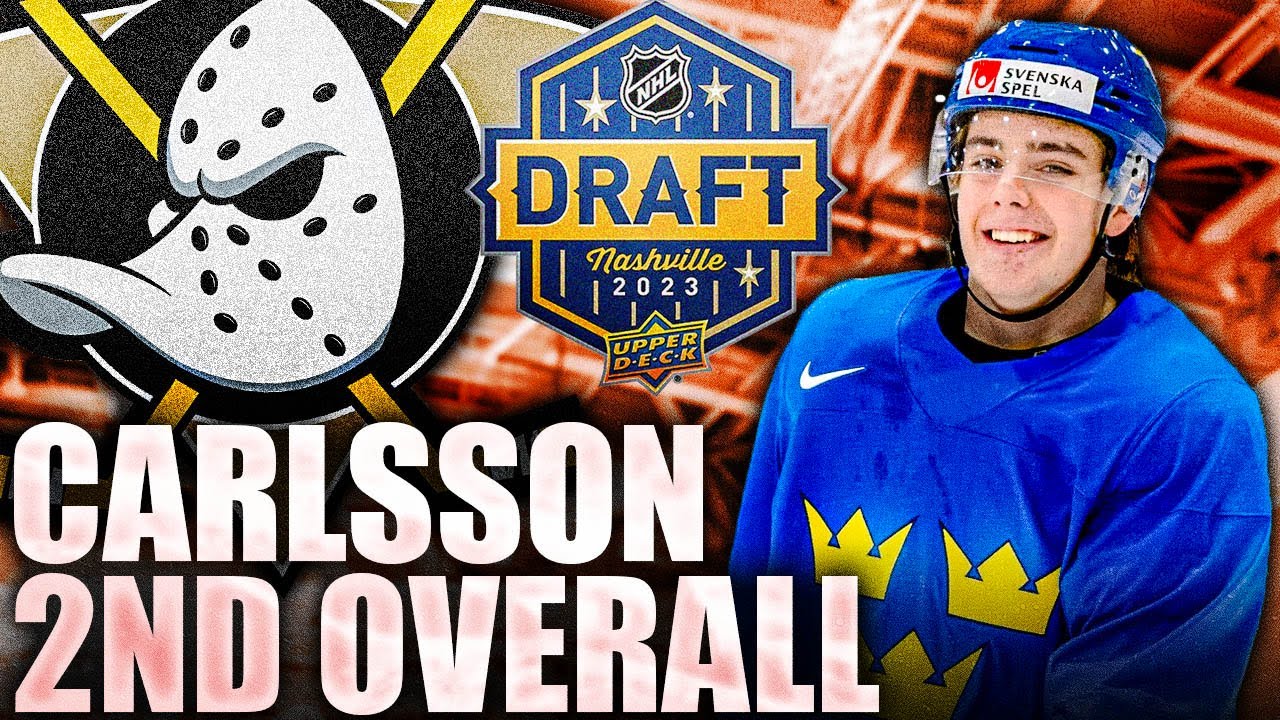 LEO CARLSSON DRAFTED 2ND OVERALL TO ANAHEIM DUCKS (2023 NHL DRAFT REACTION) PASS ON ADAM FANTILLI