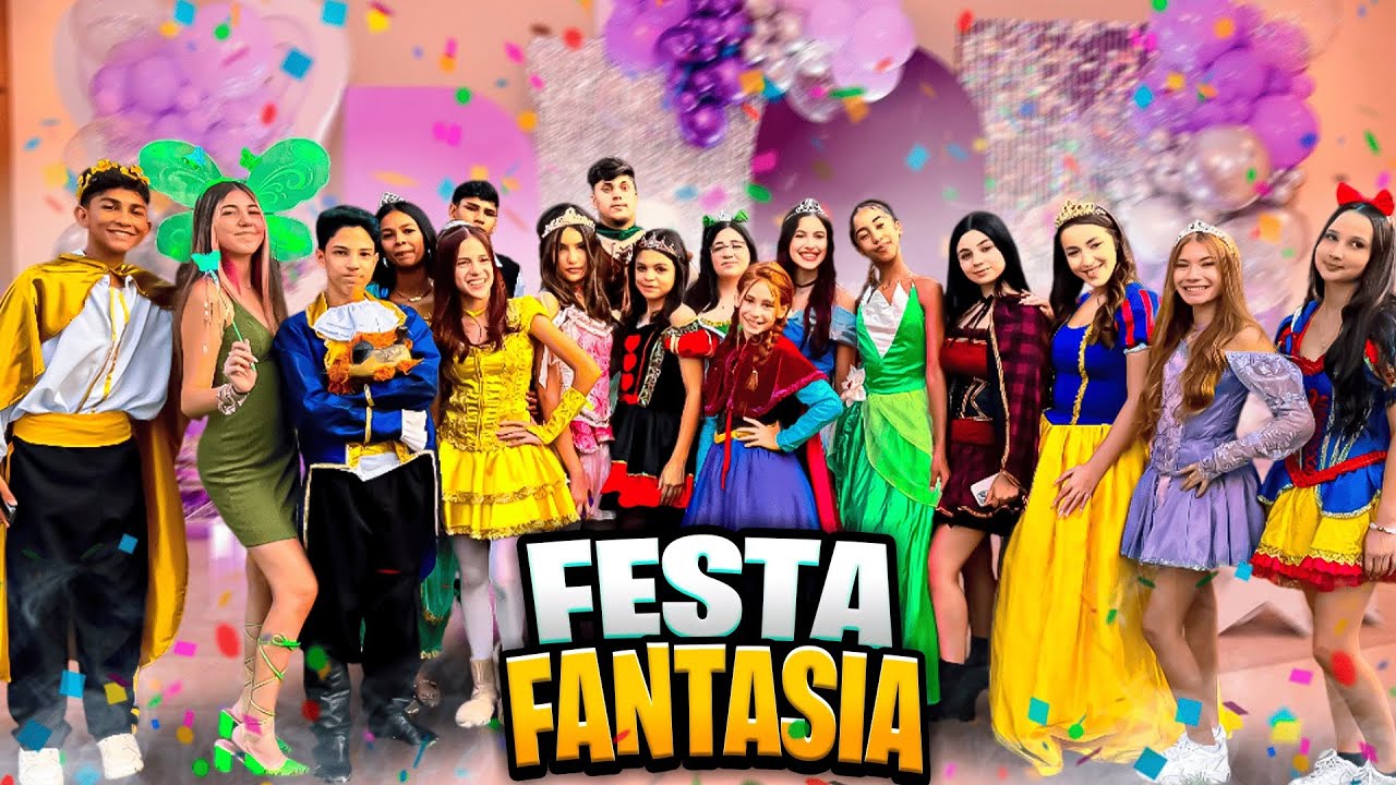 MOSTRAMOS TUDO O QUE ACONTECEU NA NOSSA FESTA A FANTASIA!!