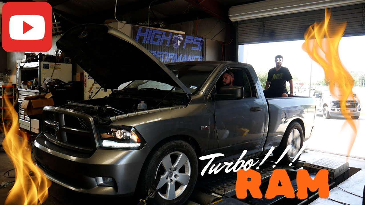 Built Ram 5.7 Single Turbo Makes some Big Power!!!!!
