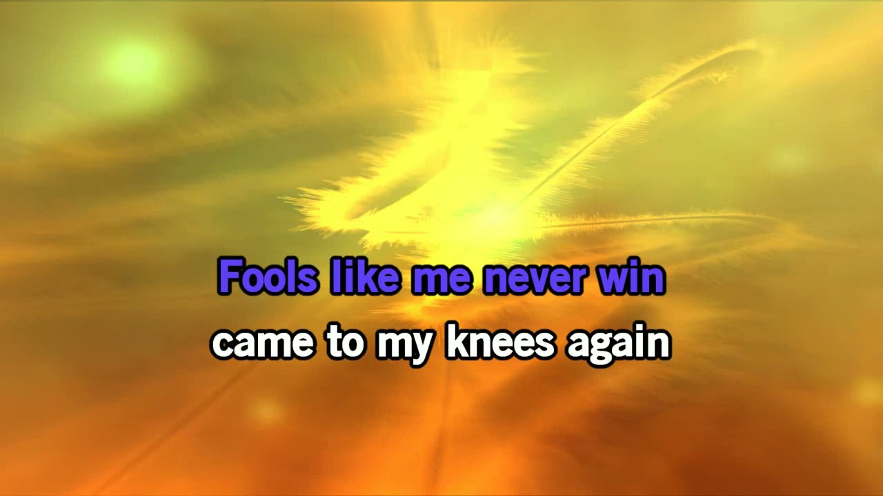 Hal Ketchum Past The Point Of Rescue Video Karaoke with a colored background 227607
