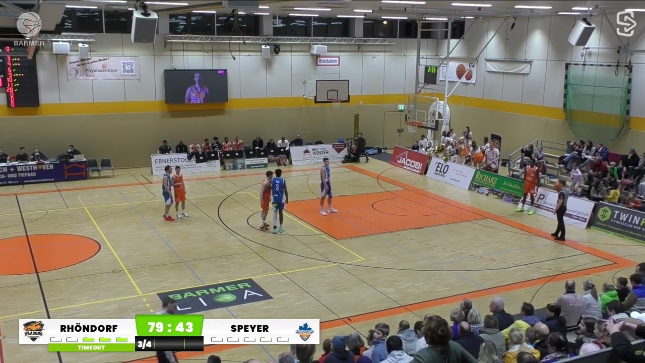 2nd Half - ProB S&uuml;d  Dragons Rh&ouml;ndorf vs  Ahorn Camp BIS Baskets Speyer