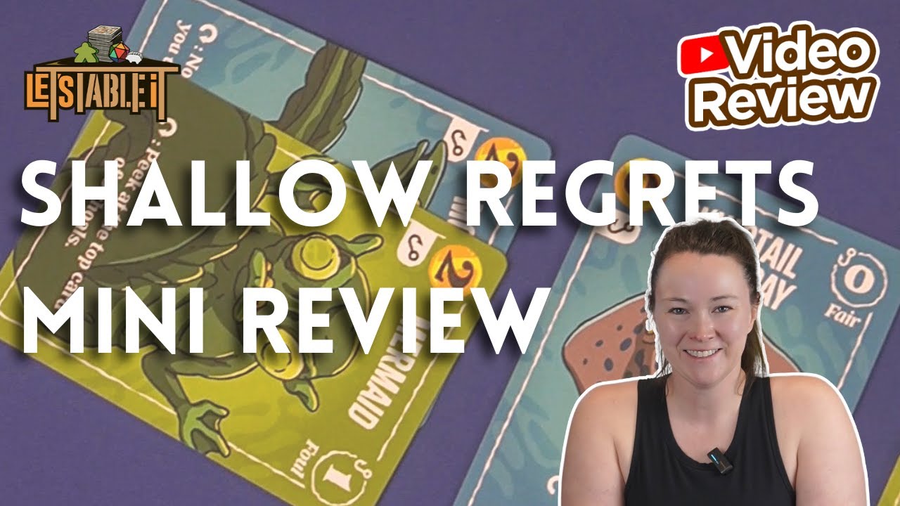 Catch or Regret? 🐟 Shallow Regrets Board Game Mini Review (Button Shy Games)