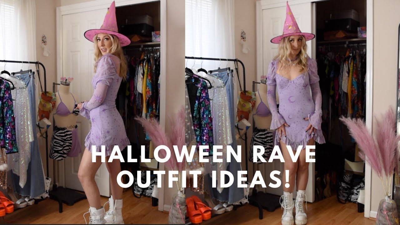 i styled rave outfits [[🎃for halloween!!!👻]]
