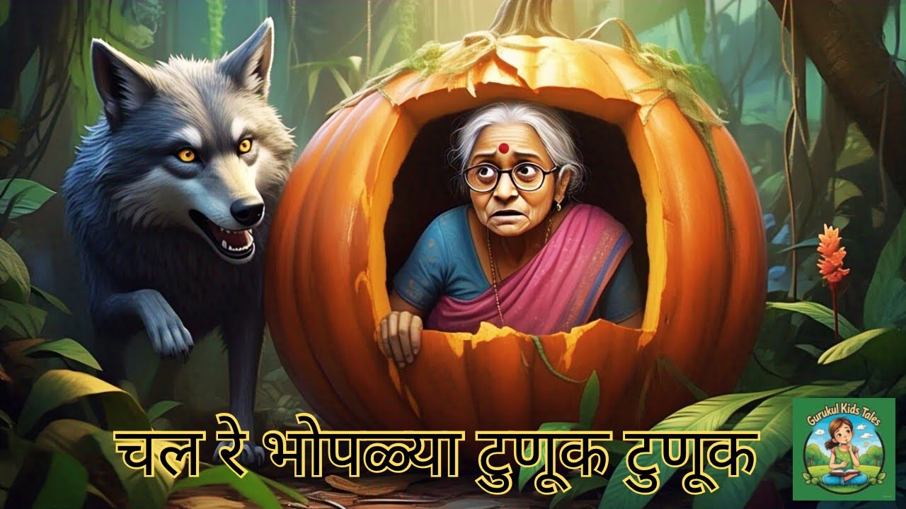 Chal Re Bhoplya Tunuk Tunuk | चल रे भोपळ्या टुणूक टुणूक | Marathi Goshti | Marathi Stories for Kids