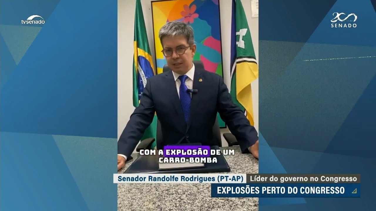 Senadores se manifestam sobre explosões em Brasília na quarta-feira