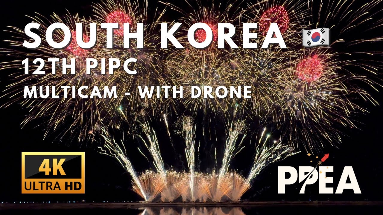 [4K] South Korea 🇰🇷 - 12th Philippine International Pyromusical Competition - Audio Adjusted