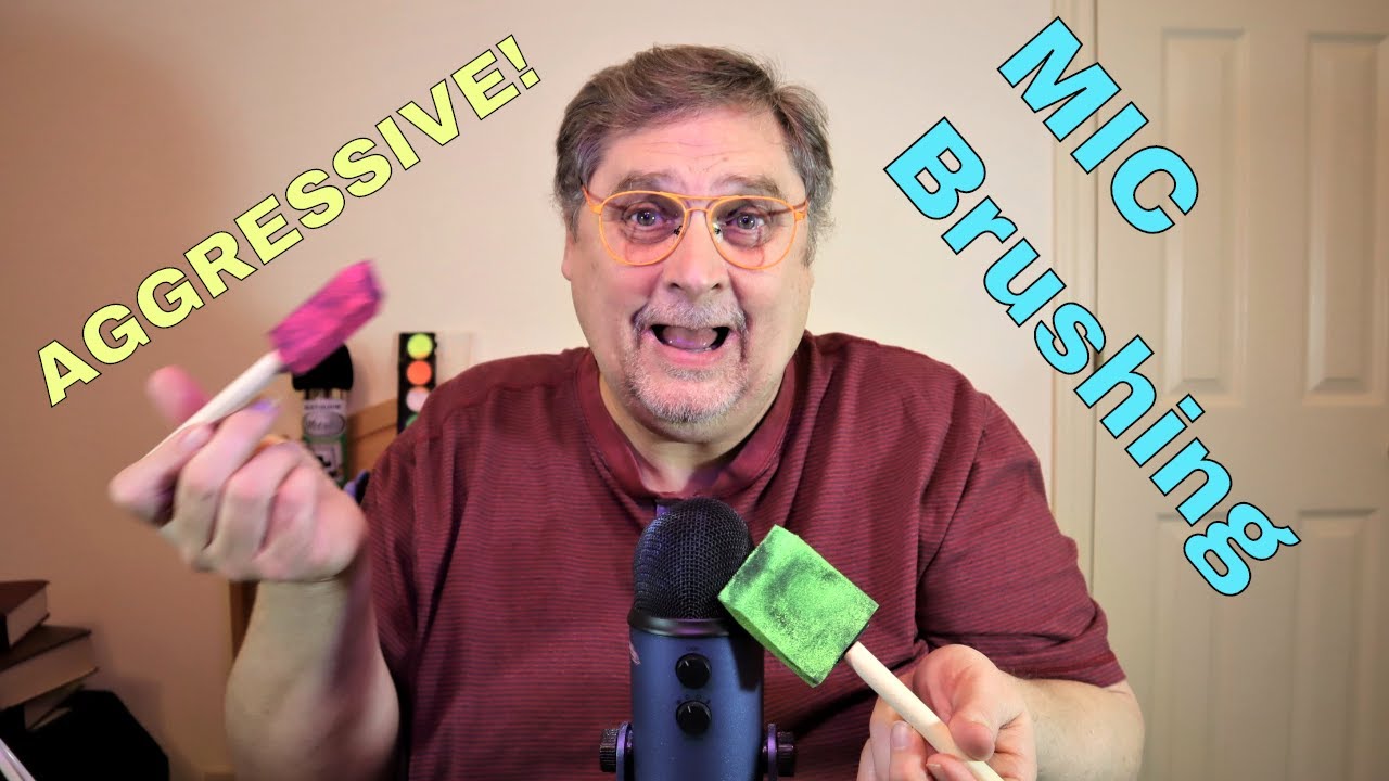 ASMR - Aggressive Mic Brushing🖌👓 | Tapping and more!! | Looped | No talking