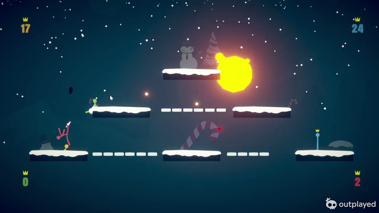 beating up other stick figures!!! (Stick Fight: the game)