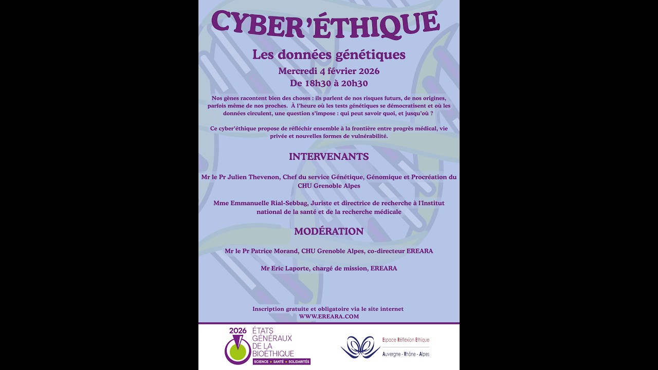 Cyber'Ethique Génétique - Les données génétiques