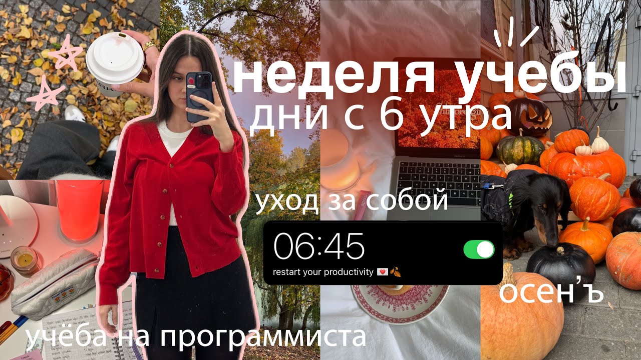 МОЯ НЕДЕЛЯ УЧЕБЫ С 6 УТРА: study vlog | утренняя рутина, контрольные 🏫₊˚