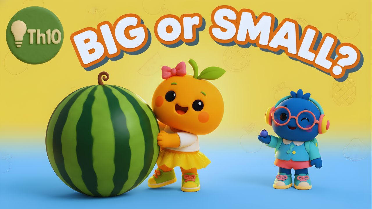 🍊 Big or Small? Let&rsquo;s Compare It All! | Thinky Thursday | Learn Sizes with Tutu & Bibi 🎶✨