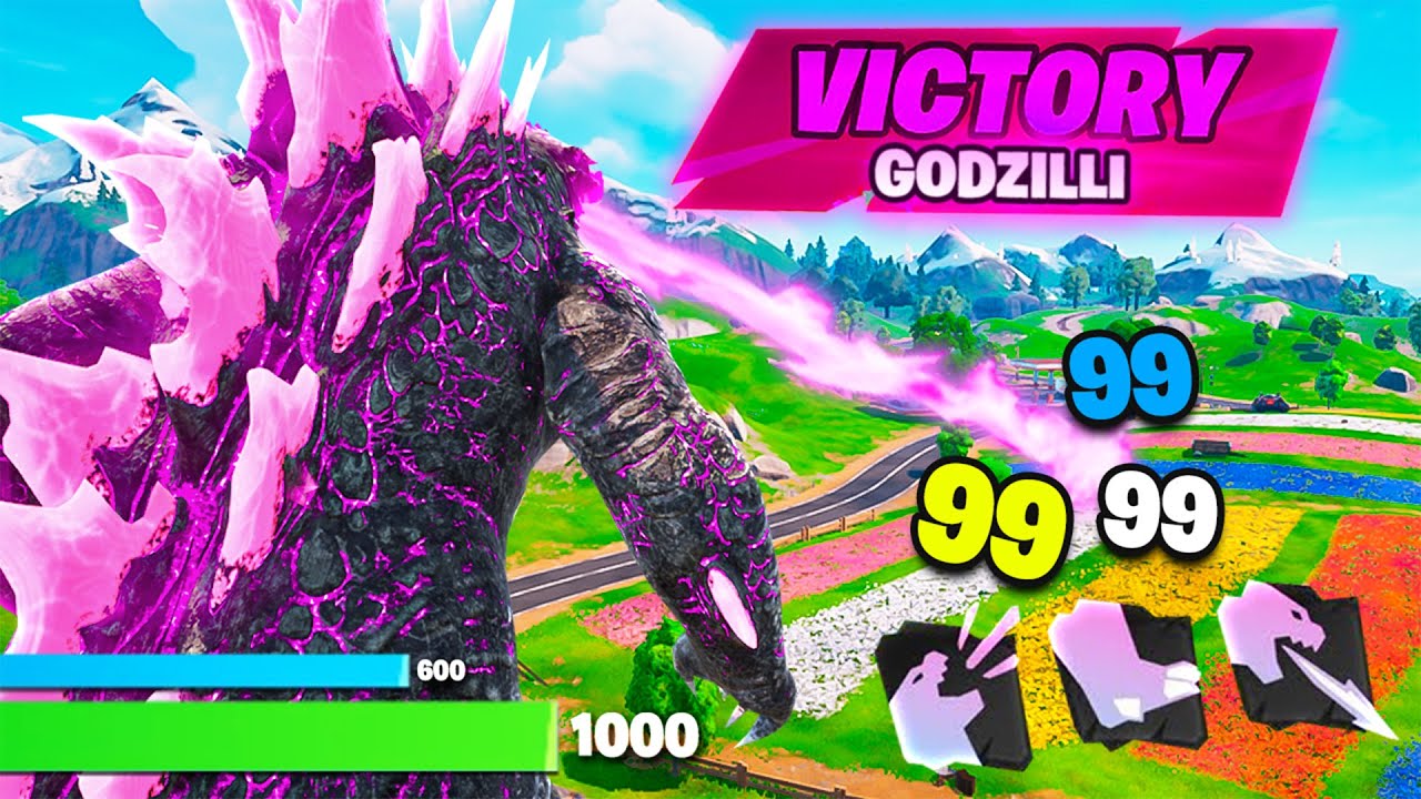 WSZYSTKIE mity BOSSA GODZILLA w Fortnite