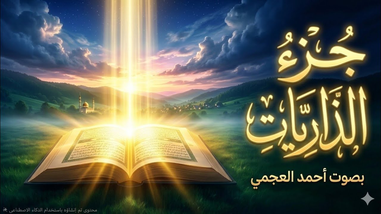 جزء الذاريات كامل بصوت يهز القلوب | تلاوة خاشعة للقارئ أحمد العجمي