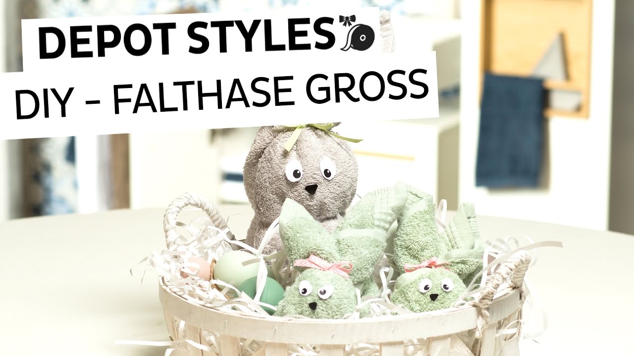 DEPOT Styles | DIY Falthase gross | niedliche Osterdekoration basteln