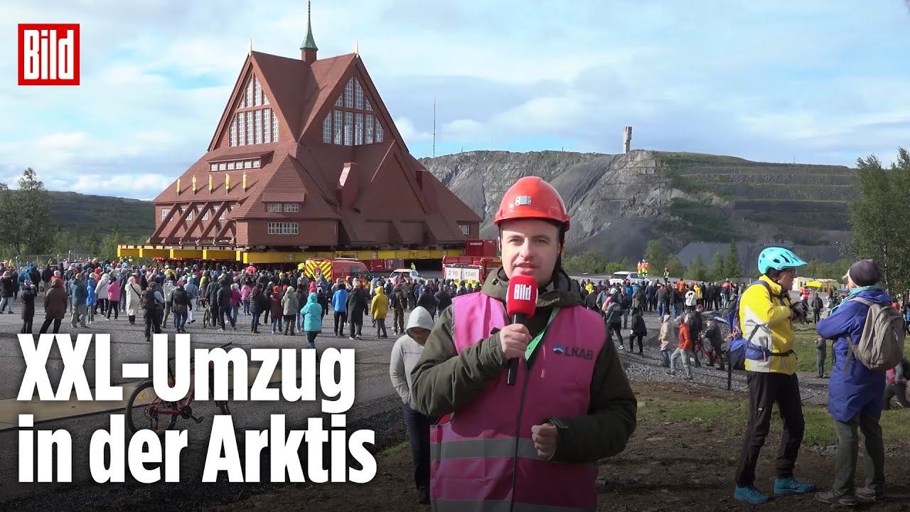 Kiruna: Hier zieht eine 600-Tonnen-Kirche um | BILD REPORTAGE